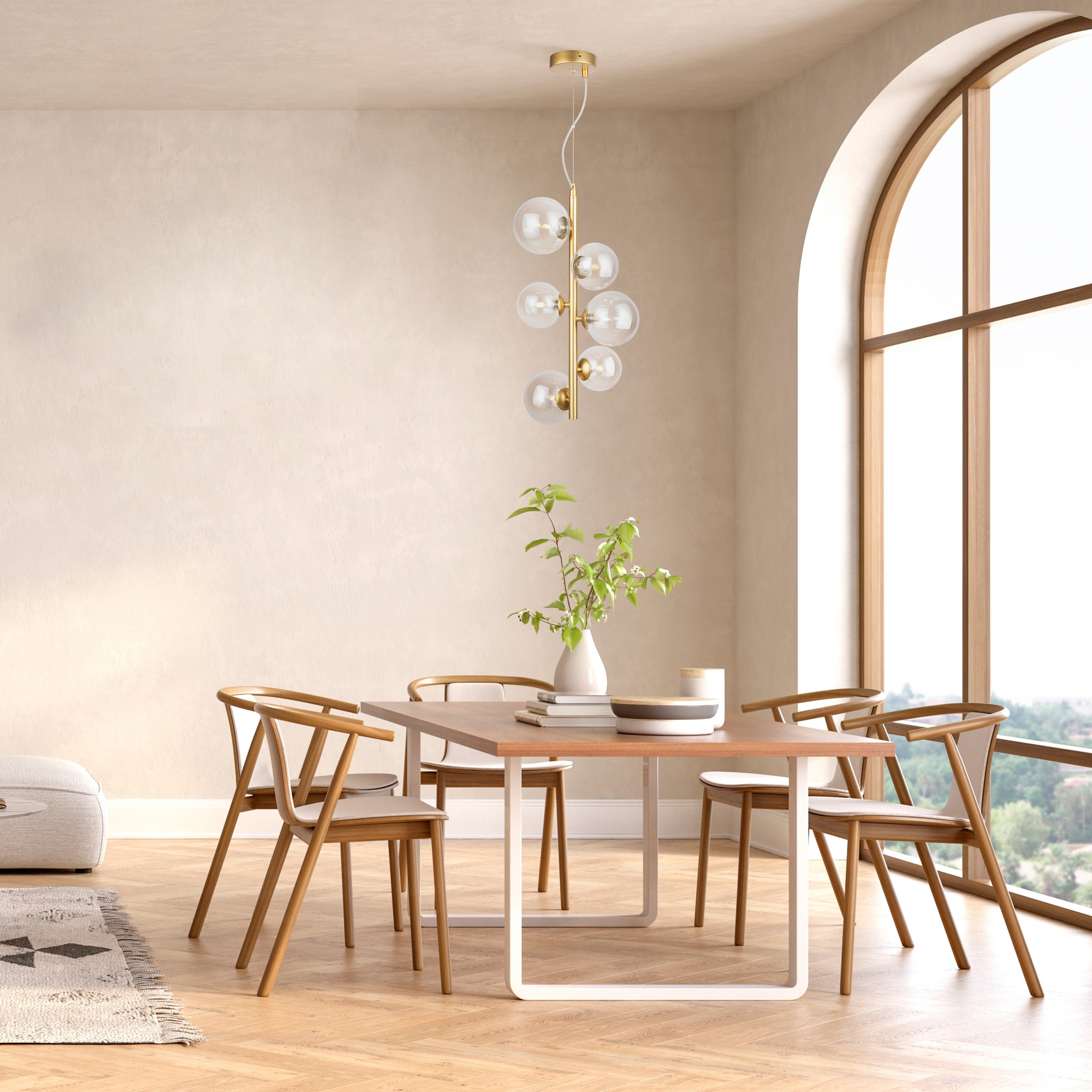 Дополнительная картинка Подвесной светильник Maytoni MOD545PL-06G