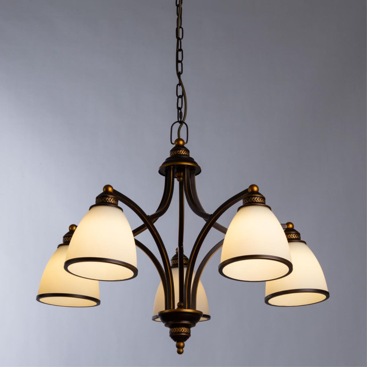 Дополнительная картинка Подвесная люстра Arte Lamp Bonito A9518LM-5BA