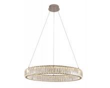 newport 8240 8240/60 chrome , подвесной светильник, chrome сlear crystal d60*h7,6 см led 36w 3100k 3960lm, доставка по Казахстану 