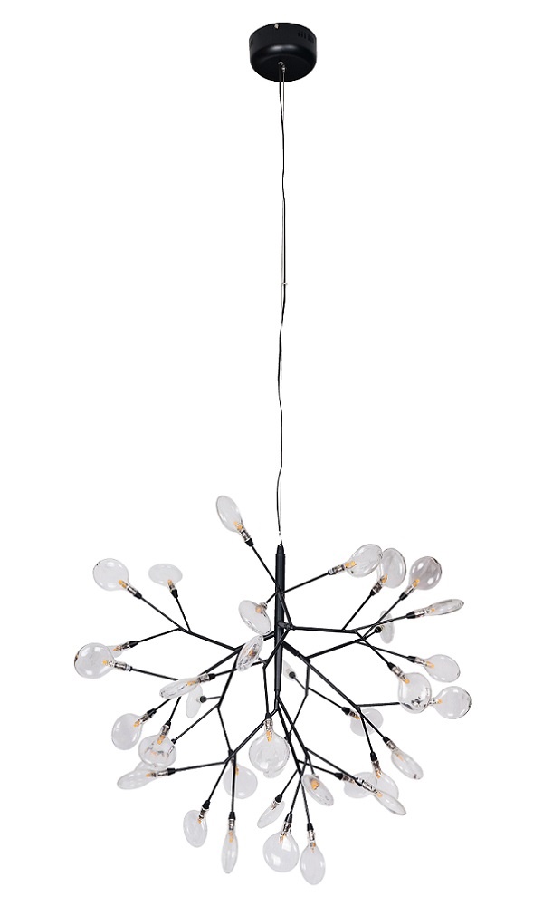 Светильник подвесной Crystal Lux EVITA SP36 BLACK/TRANSPARENT Crystal Lux 1690/236