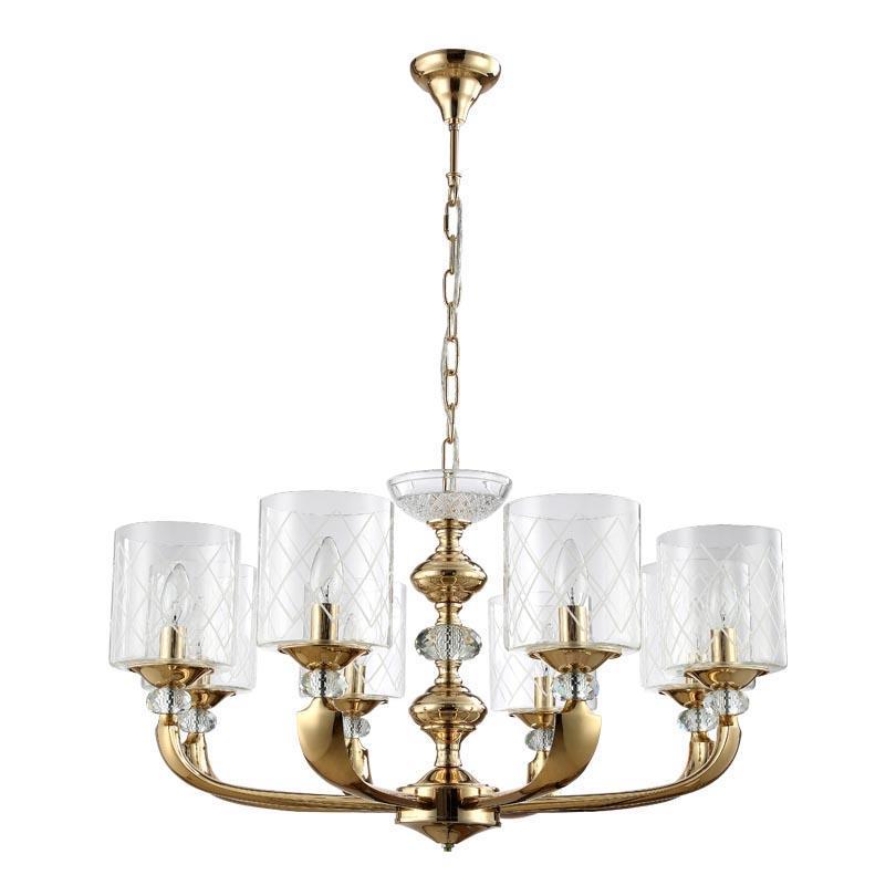 Картинка Люстра Crystal Lux GRACIA SP8 GOLD Crystal Lux 0700/308