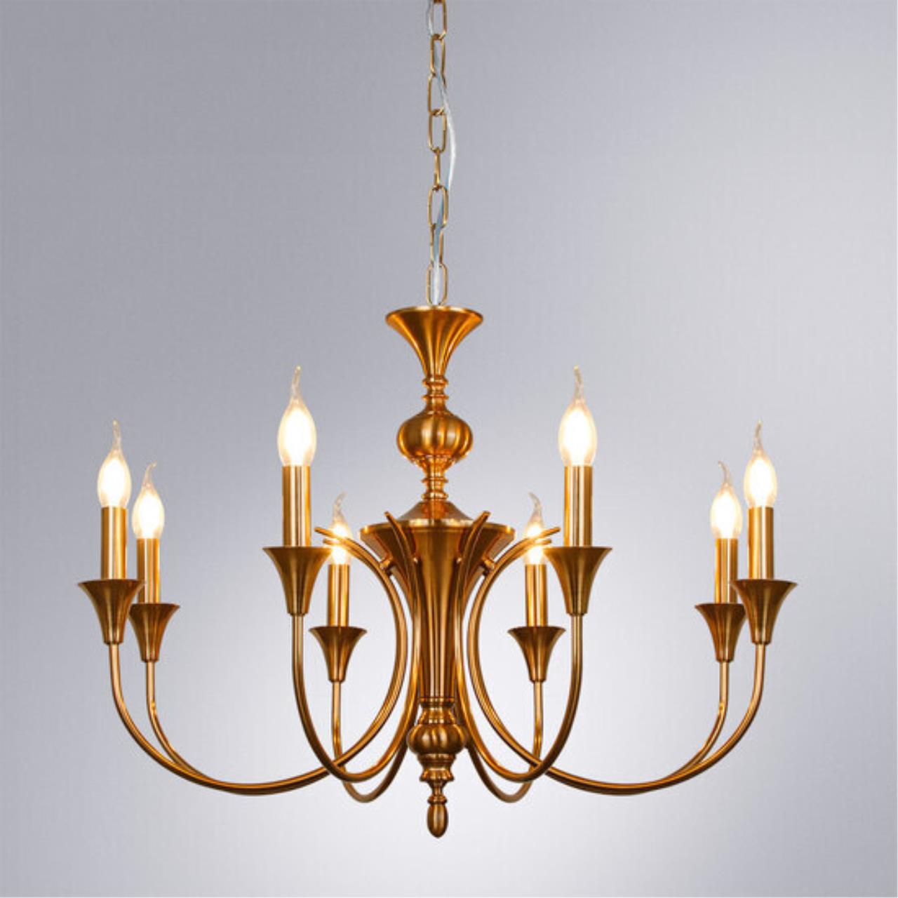 Картинка Подвесная люстра Arte Lamp COLLINETTA A4094LM-8PB