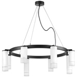 lr0183648641 подвесной светильник rullo 8х50w gu10 черный/белый (571018+214436-4+214486-4+202431-8), доставка по Казахстану 