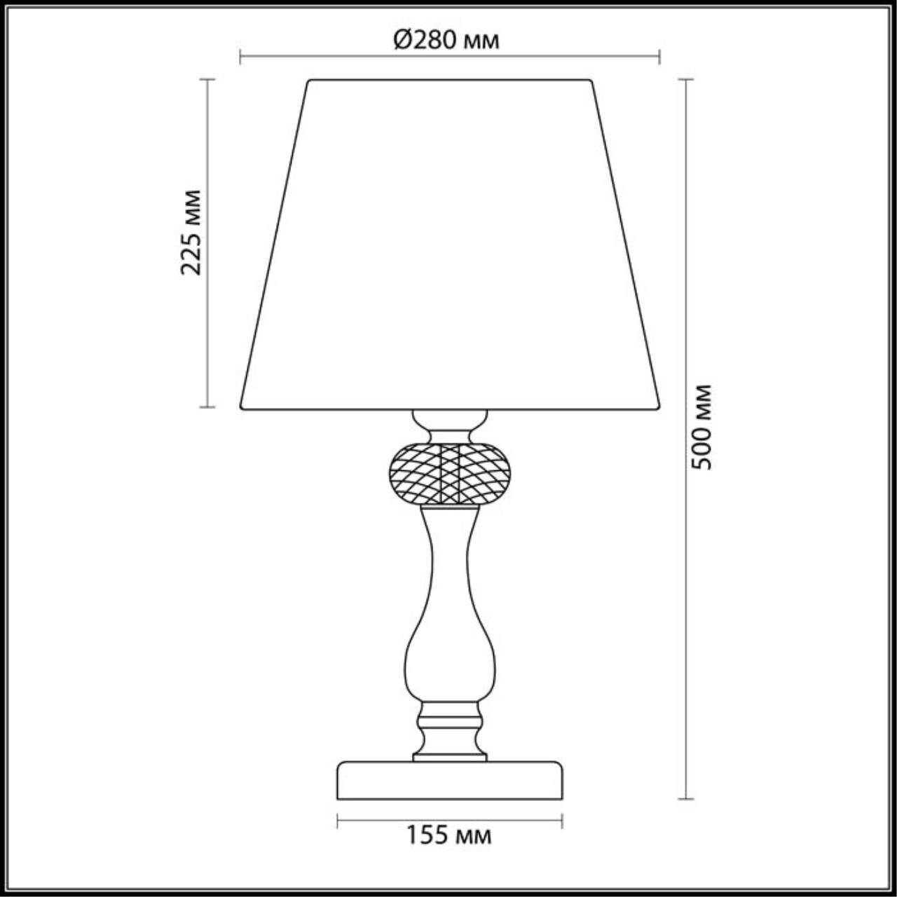 Картинка Настольная лампа Odeon Light Classic Gaellori 3393/1T