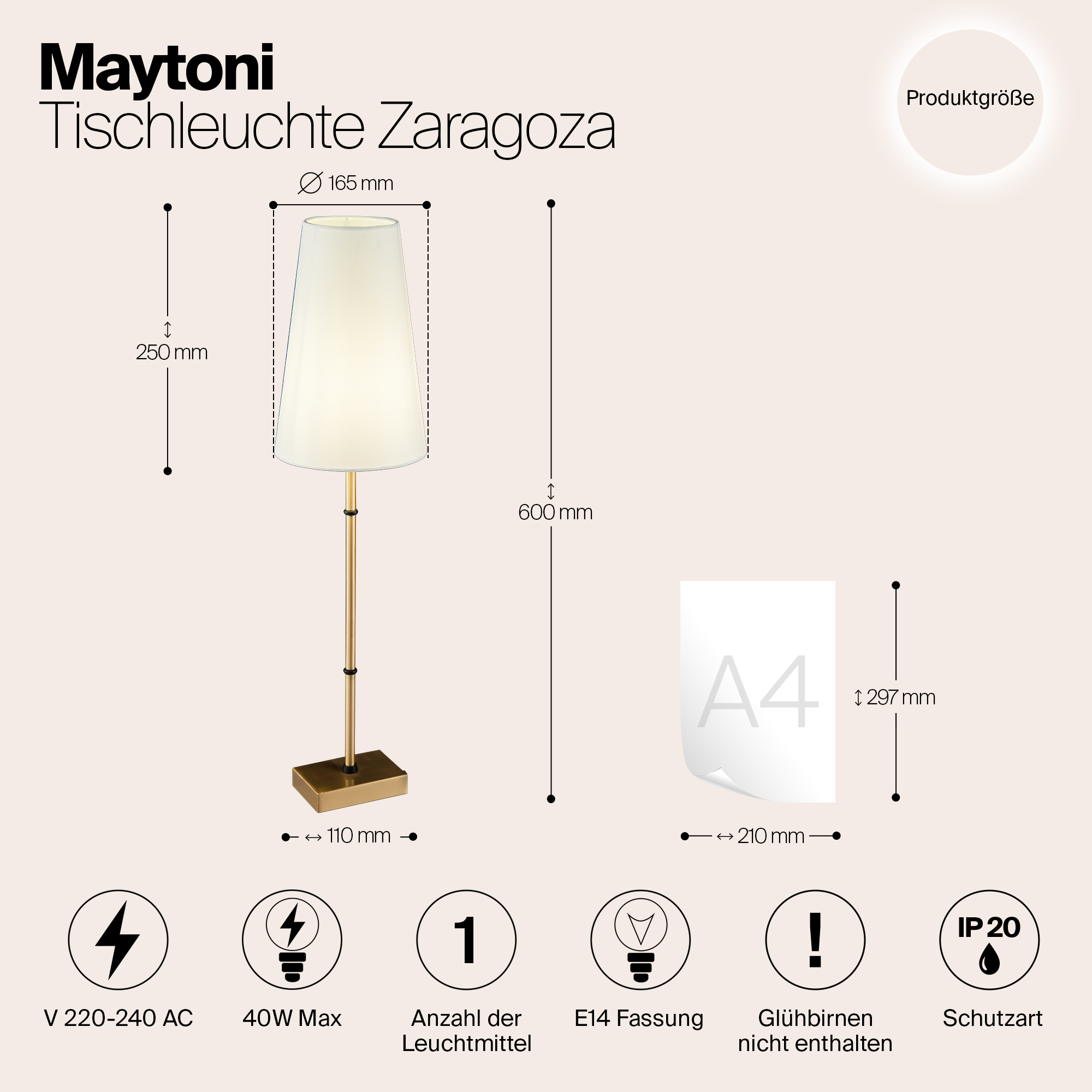 Дополнительная картинка Подвесная люстра Maytoni Zaragoza H001CL-05BS