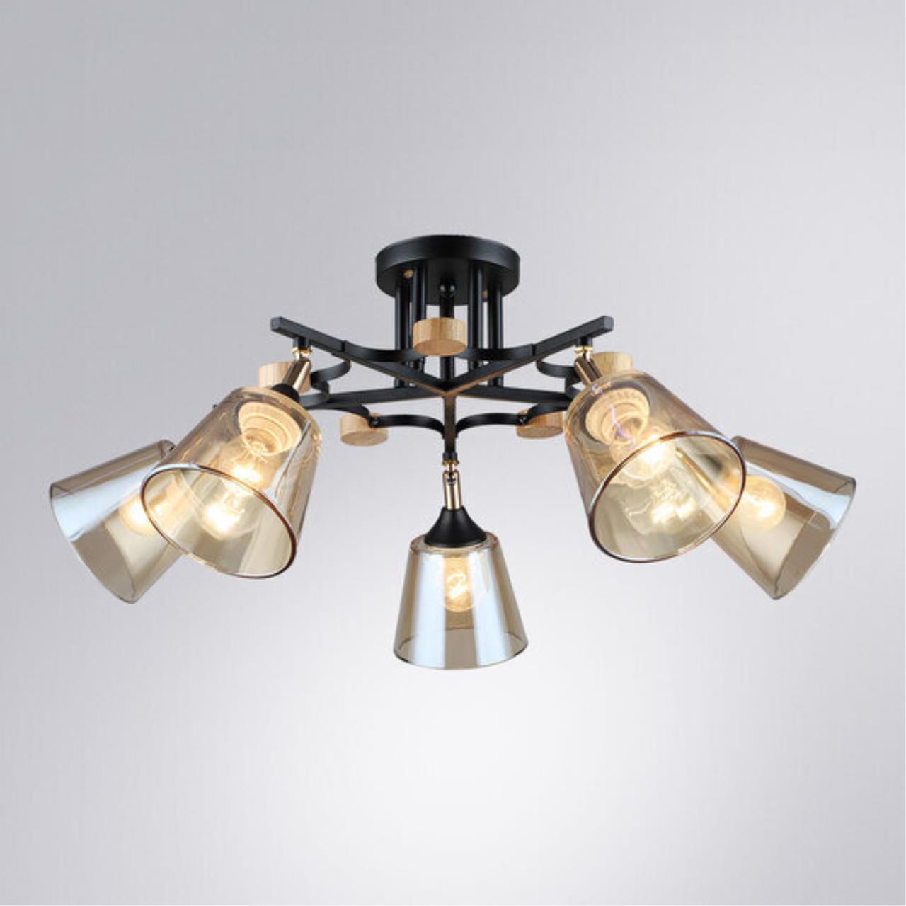 Потолочный светильник Arte Lamp GLASSY A5078PL-5BK — фото 2