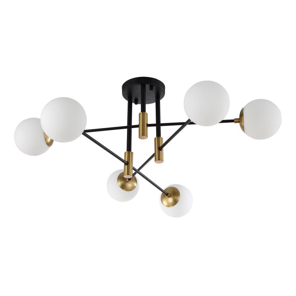 люстры светильник потолочный crystal lux fidel pl6 black crystal lux 0630/105, доставка по Казахстану 