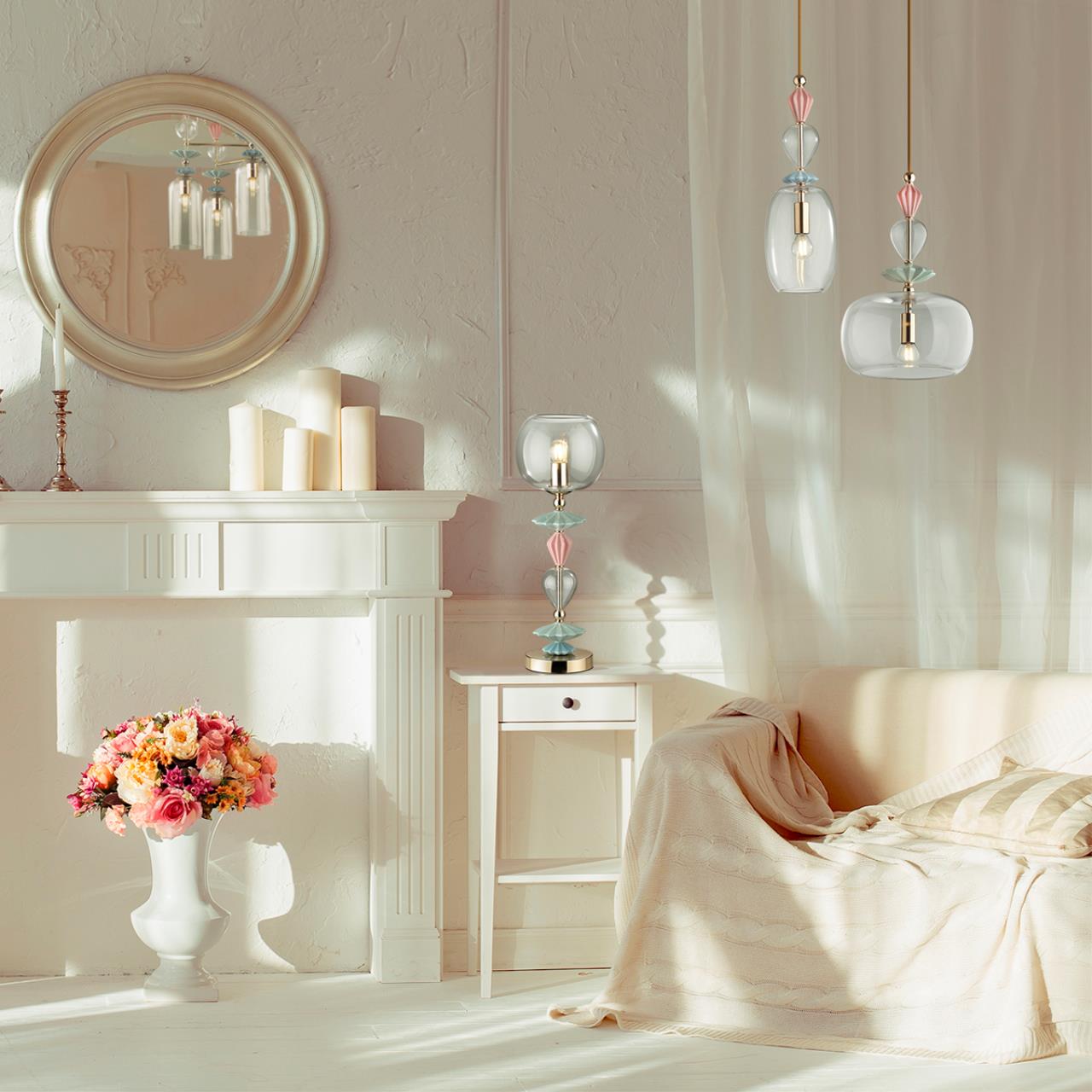 Дополнительная картинка Подвесной светильник Odeon Light Classic Bizet 4855/1A