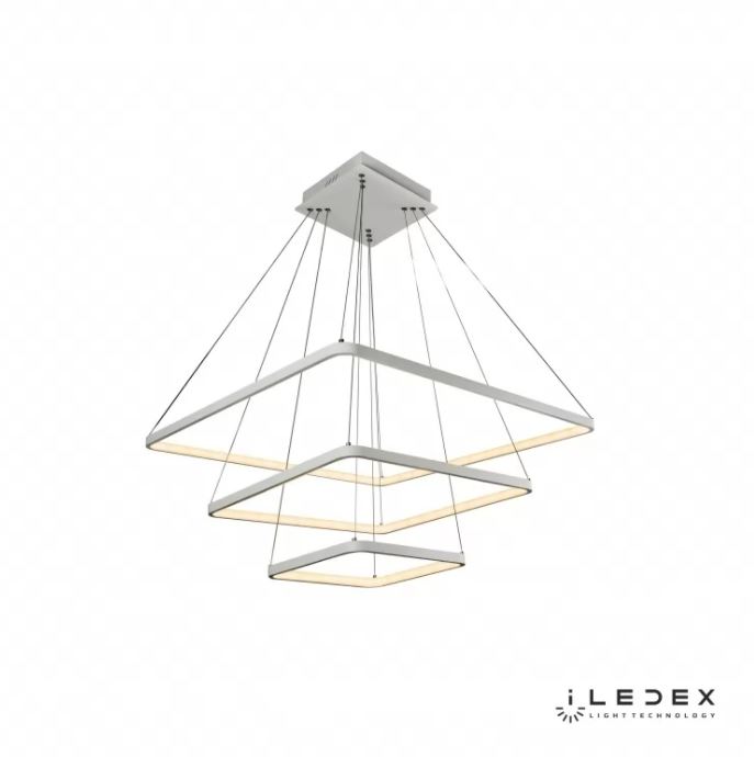 люстры подвесная люстра iledex venus 8153-700+500+300-d-t белый, доставка по Казахстану 