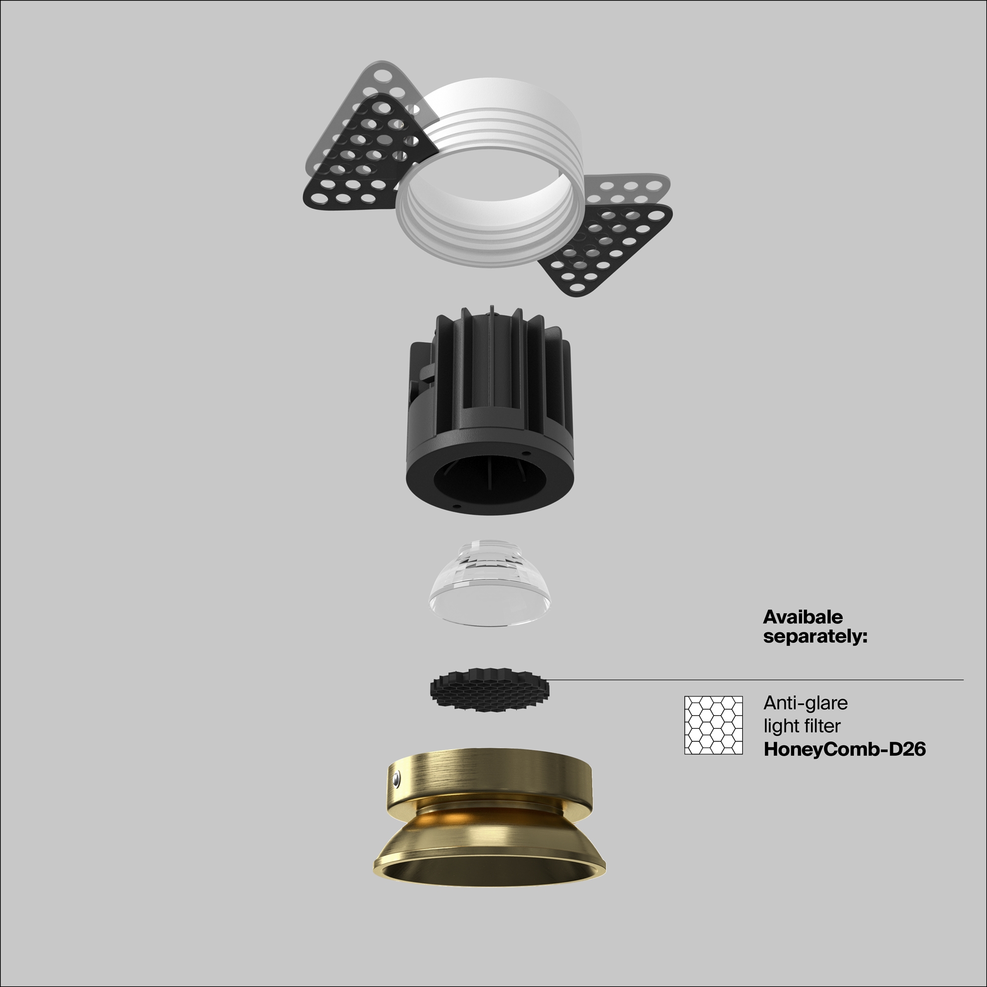 Дополнительная картинка Встраиваемый светильник Technical DL058-7W4K-TRS-BS