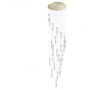 newport 4520 4528+14/s gold , подвесной светильник , gold clear crystal  d80*h340 cm g9 22*60w, доставка по Казахстану 