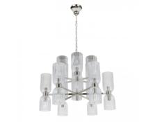 люстры newport 3640 3646+6/c , люстра, nickel clear glass d60*h45/150 cm е14 24*40w, доставка по Казахстану 