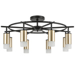люстры lr7184081 люстра rullo 8х50w gu10 черный - золото  571718 - 214440-8 - 202431-8, доставка по Казахстану 