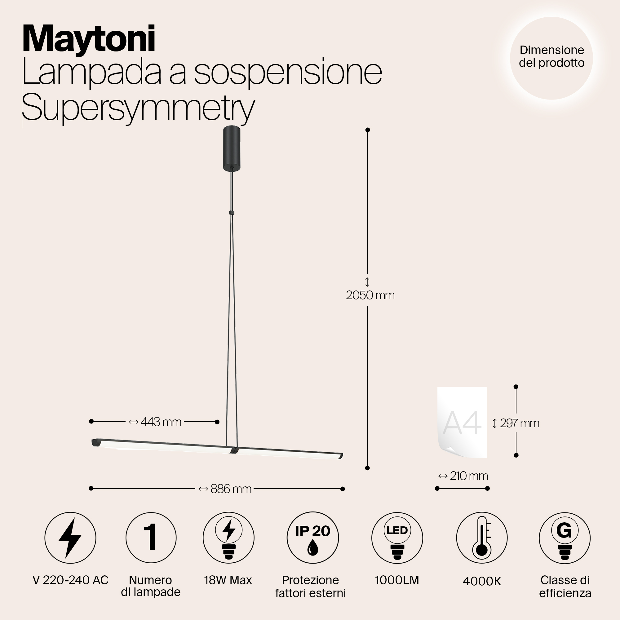 Дополнительная картинка Подвесной светильник Maytoni P096PL-L11BK1