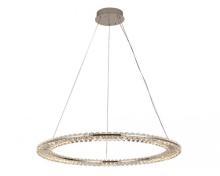 newport 8240 8241/800 chrome , подвесной светильник, chrome сlear crystal d80*h3,3/250 см led strip 60w 3100k 6600lm, доставка по Казахстану 