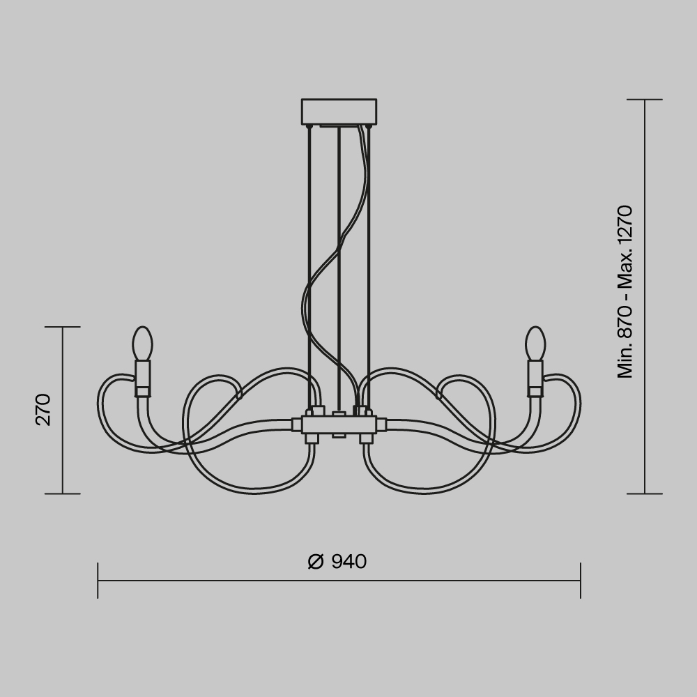 Дополнительная картинка Подвесная люстра Maytoni Atlanta MOD051PL-07TR