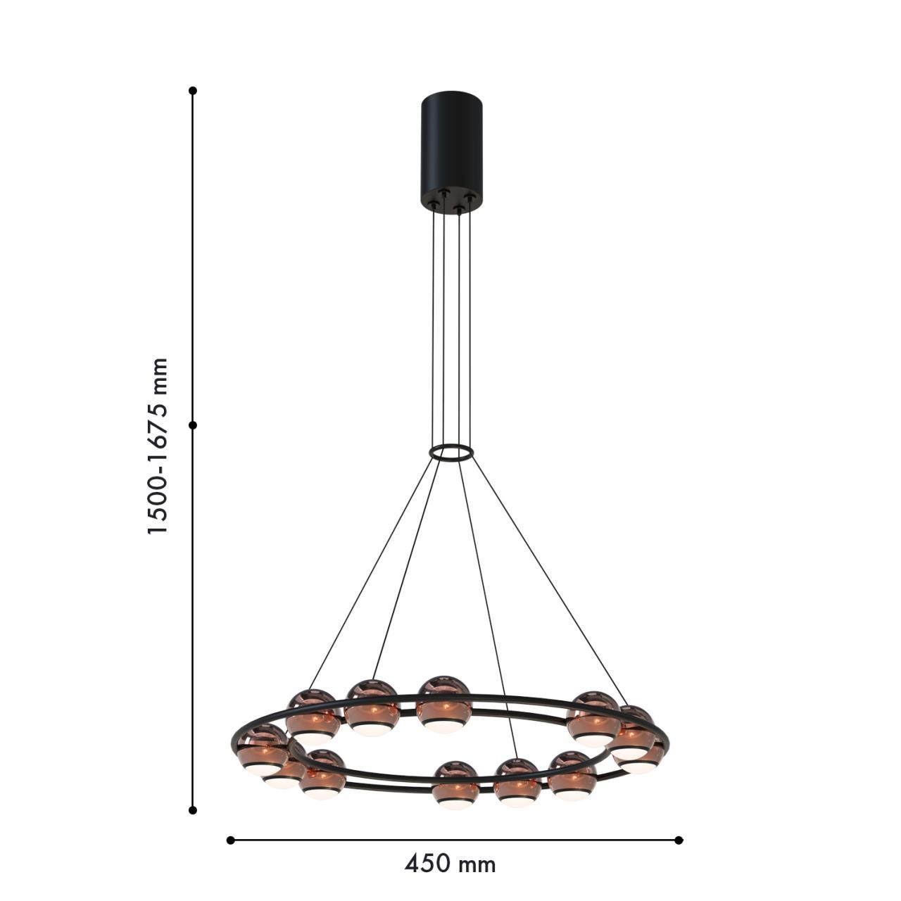 Дополнительная картинка Подвесная люстра Sturm 4561-12P