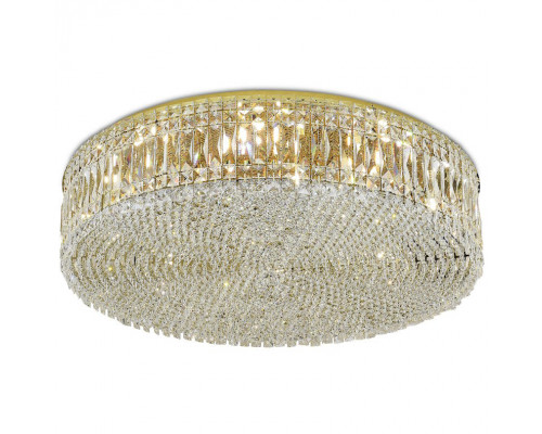 newport 8450 8459+3/pl gold , потолочный светильник, gold clear crystal d80*h20 cm g9 12*60w, доставка по Казахстану 