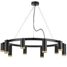 люстры lr02037587540 подвесной светильник rullo 10х50w gu10 черный (571020+214437-5+214487-5+203440-10), доставка по Казахстану 