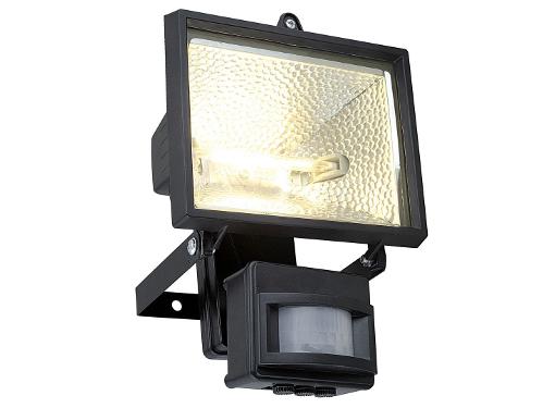 Картинка Светильник уличный/настенный/ R7s 1x500W/ SENSOR BLACK 'ALEGA