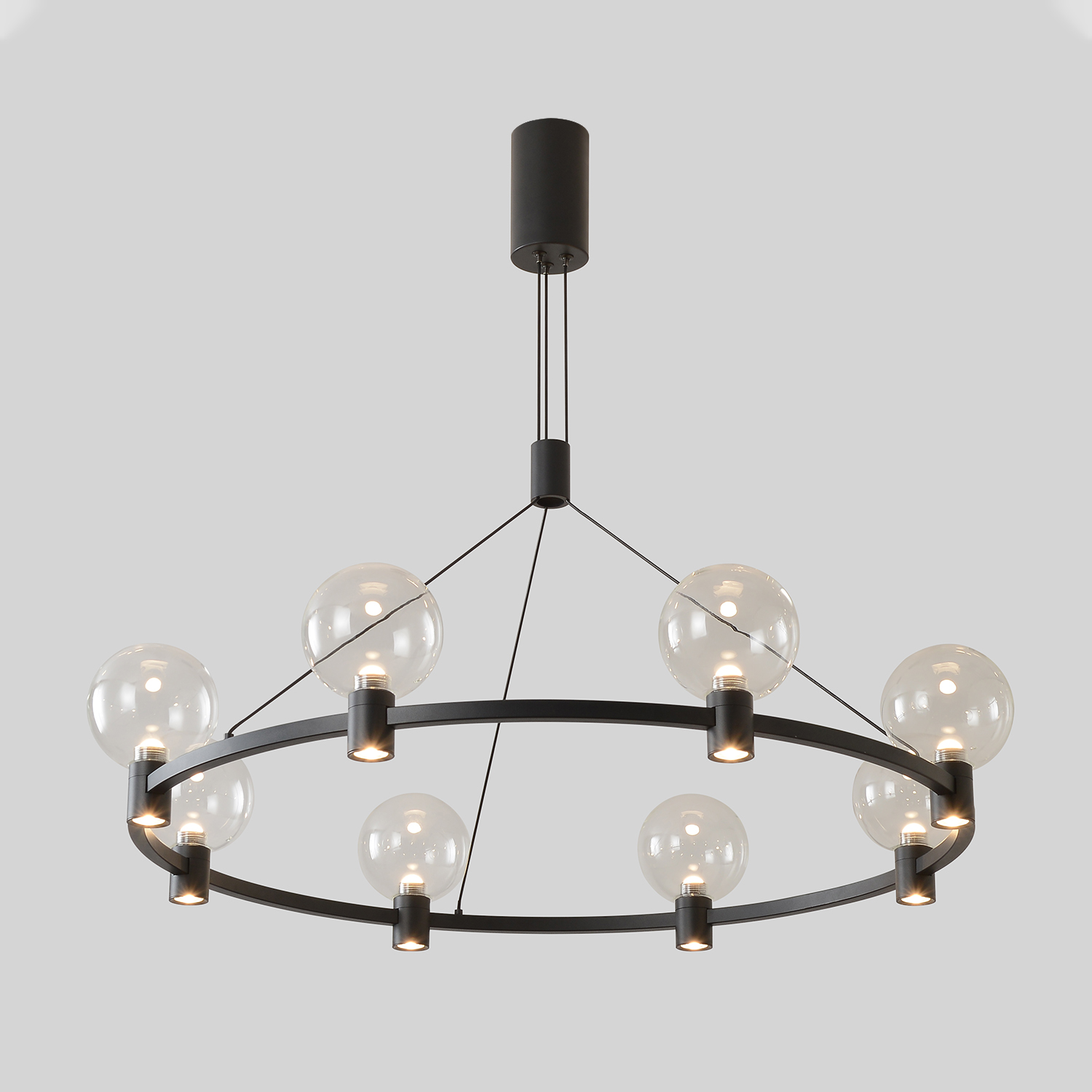 люстры люстра crystal lux duet sp56w led black 4090/356, доставка по Казахстану 