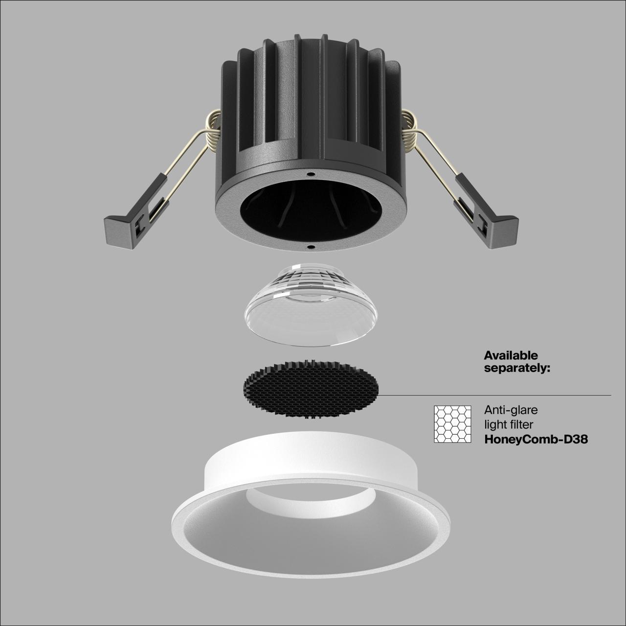 Дополнительная картинка Встраиваемый светильник Technical DL058-12W3K-W