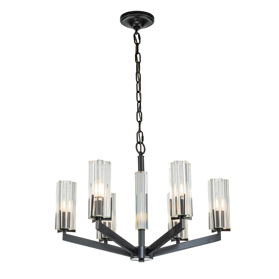 подвесная люстра belfast malone 6035-6 bl cl, доставка по Казахстану 