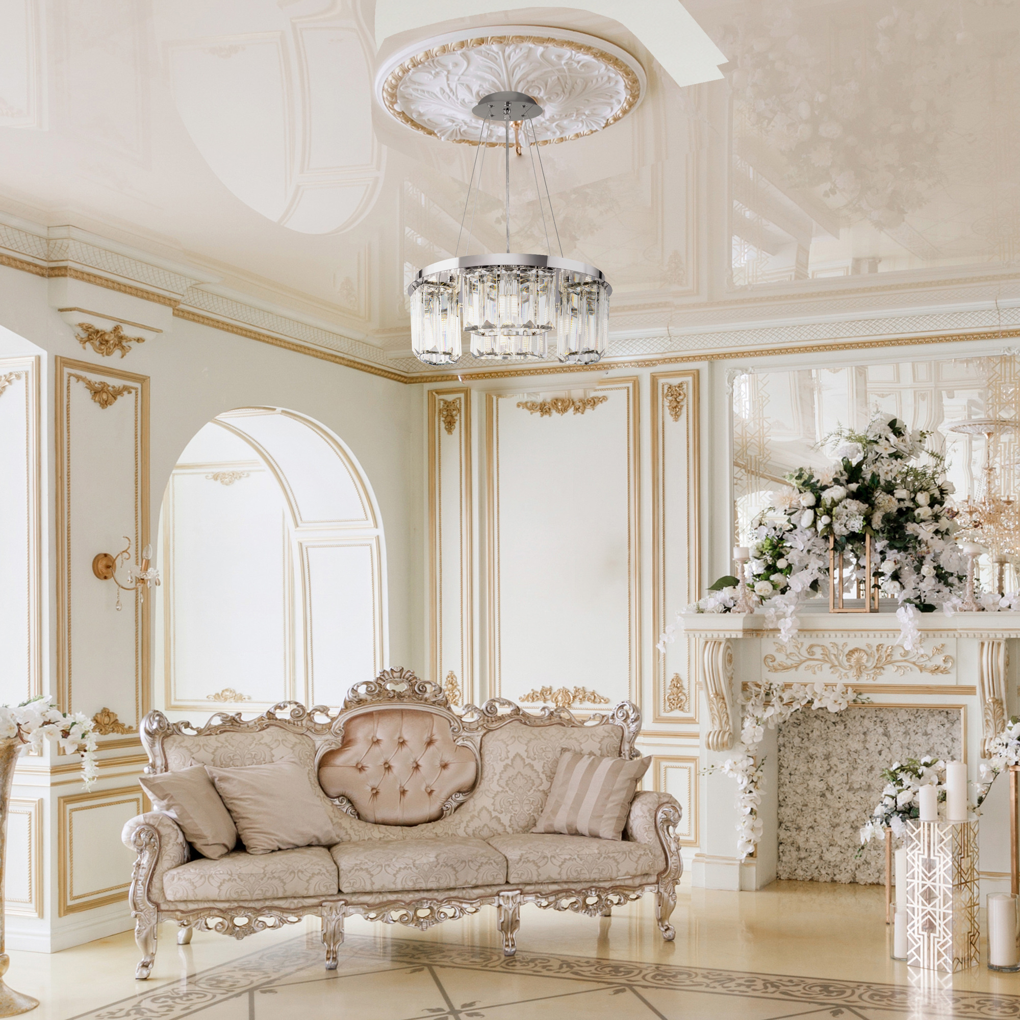 Дополнительная картинка Подвесная люстра Maytoni Colline MOD083PL-04CH