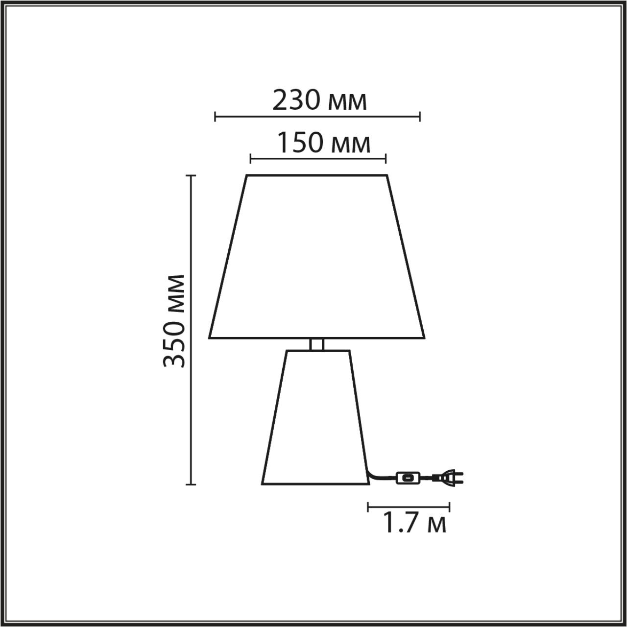 Дополнительная картинка 8142/1T Lumion Настольная лампа TERAZIO