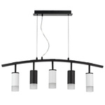 lr7353723631 люстра rullo 5х50w gu10 черный - белый  571735 - 214437-2 - 214436-3 - 202431-5, доставка по Казахстану 