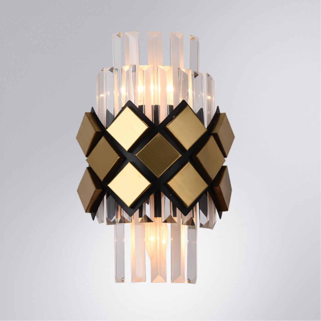 Дополнительная картинка Настенный светильник Arte Lamp AMELIA A1039AP-2BK