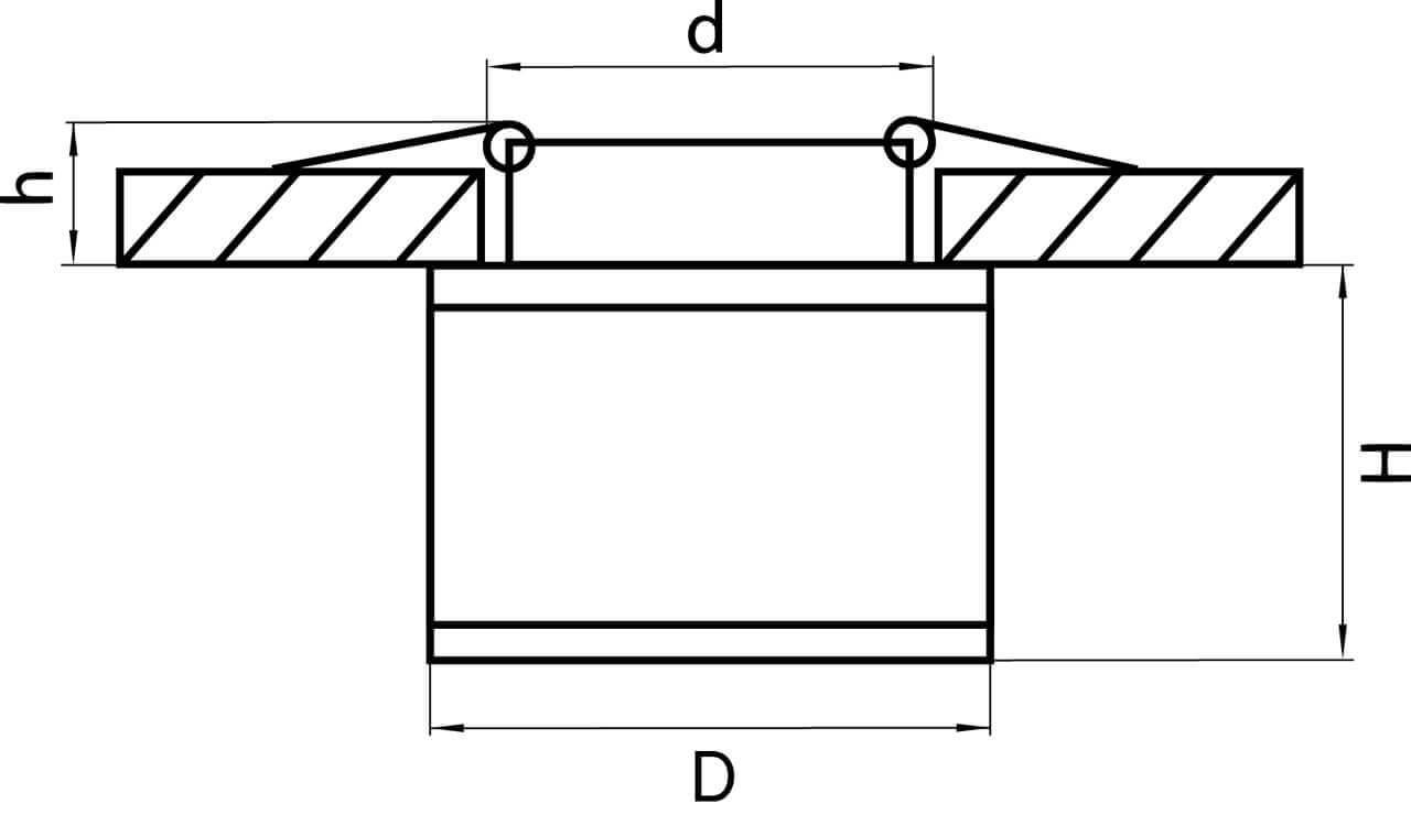 Картинка Встраиваемый светильник Lightstar Maturo 072252