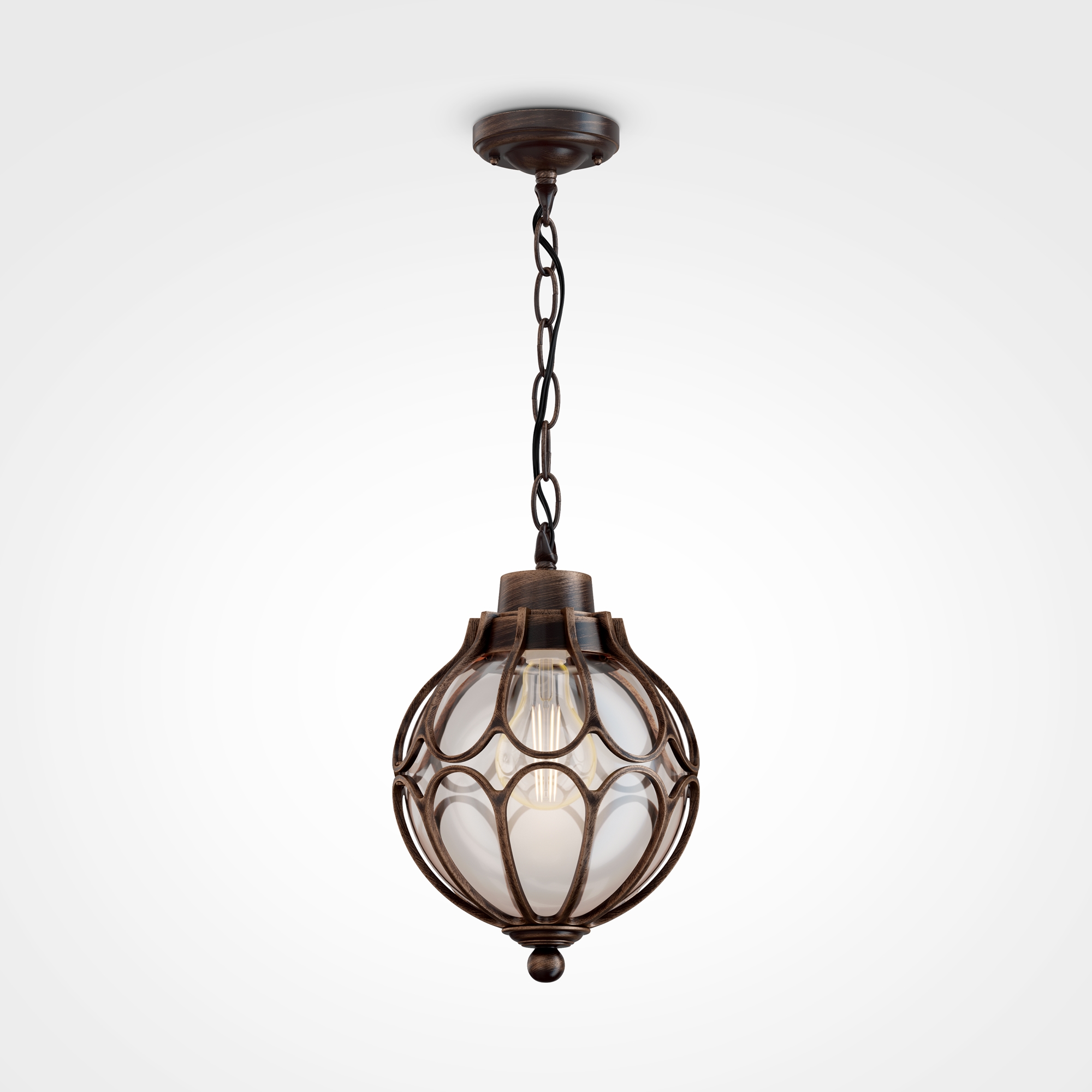 Дополнительная картинка Уличный подвесной светильник Maytoni Via O024PL-01G