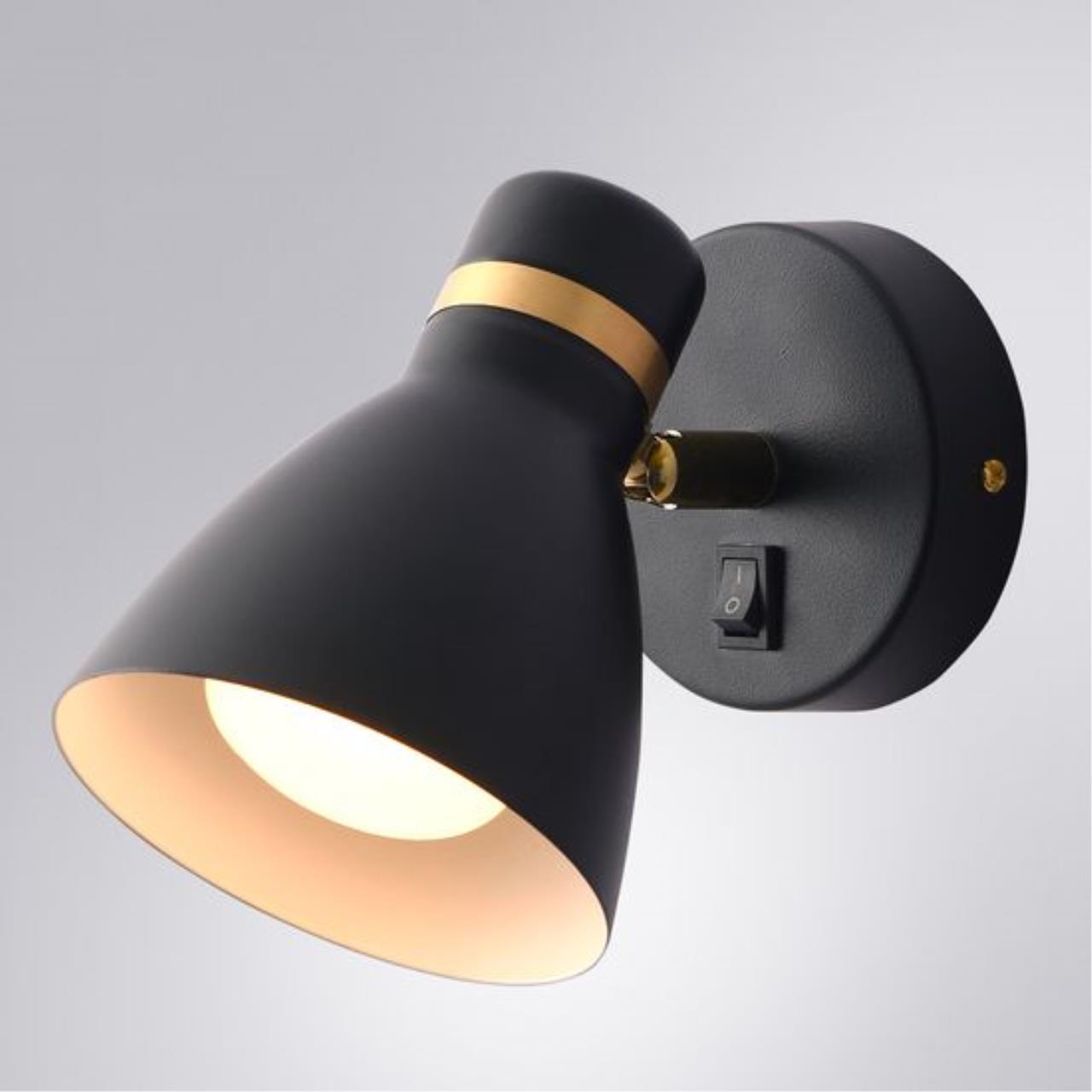 Дополнительная картинка Бра Arte Lamp FAFNIR A5047AP-1BK