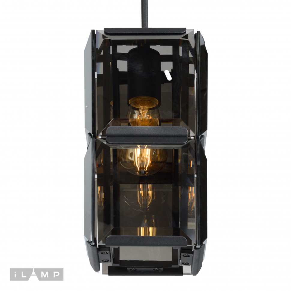 Картинка Подвесная люстра iLamp Panorama 10490-1P Черная