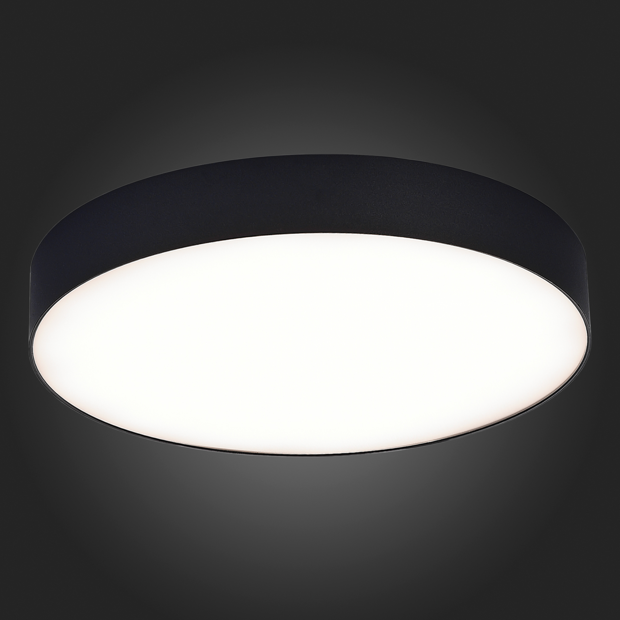 Дополнительная картинка ST606.442.48 Светильник потолочный Черный LED 1*48W 4000K 4 320Lm Ra>85 120° IP20 D400xH55 185-265V