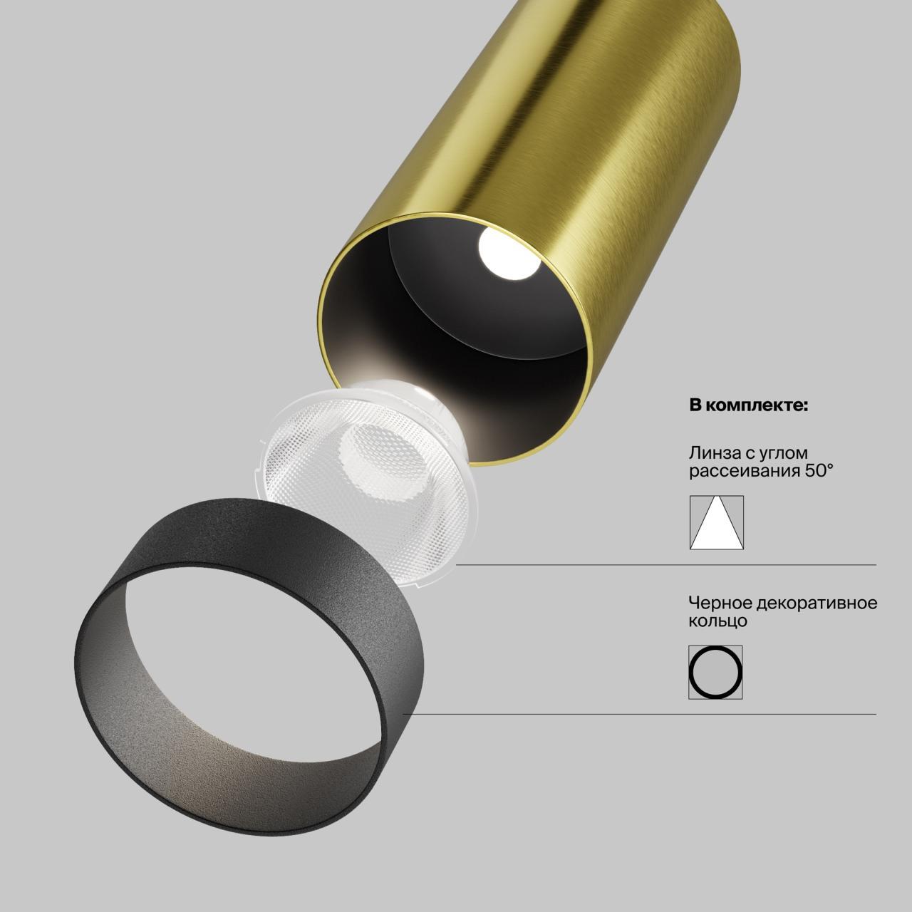 Дополнительная картинка Потолочный светильник Technical C056CL-L12W4K-W-BS