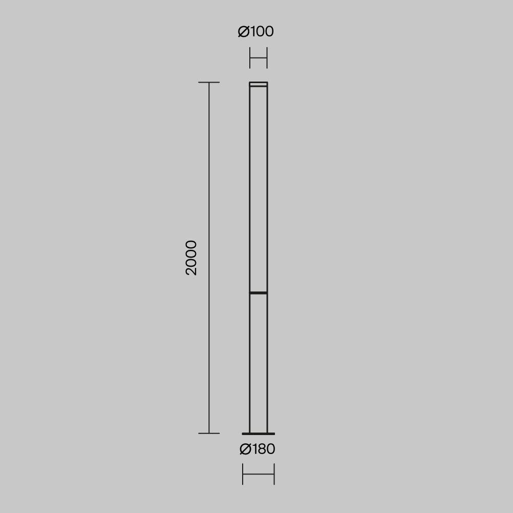 Дополнительная картинка Ландшафтный светильник Maytoni O041FL-L100B3K