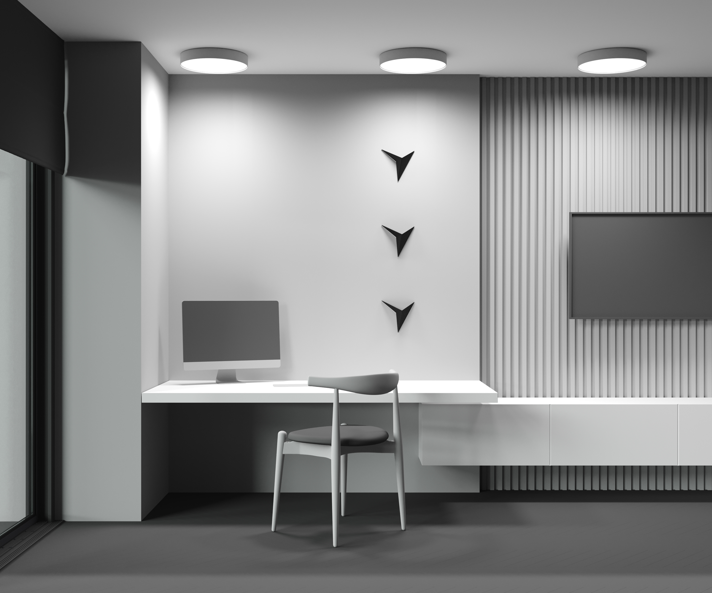 Дополнительная картинка Потолочный светильник Technical C032CL-45W4K-RD-W