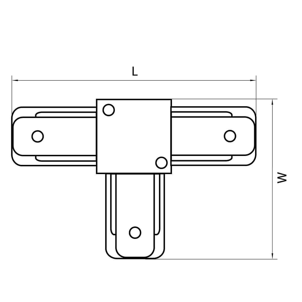 Дополнительная картинка Коннектор T-образный Lightstar Barra 502136