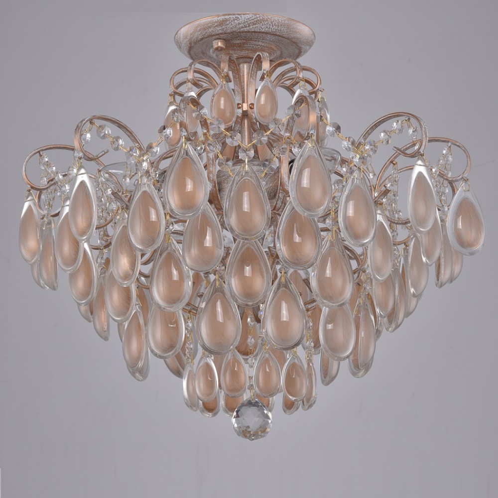люстра потолочная crystal lux sevilia pl4 gold crystal lux 2940/104, доставка по Казахстану 