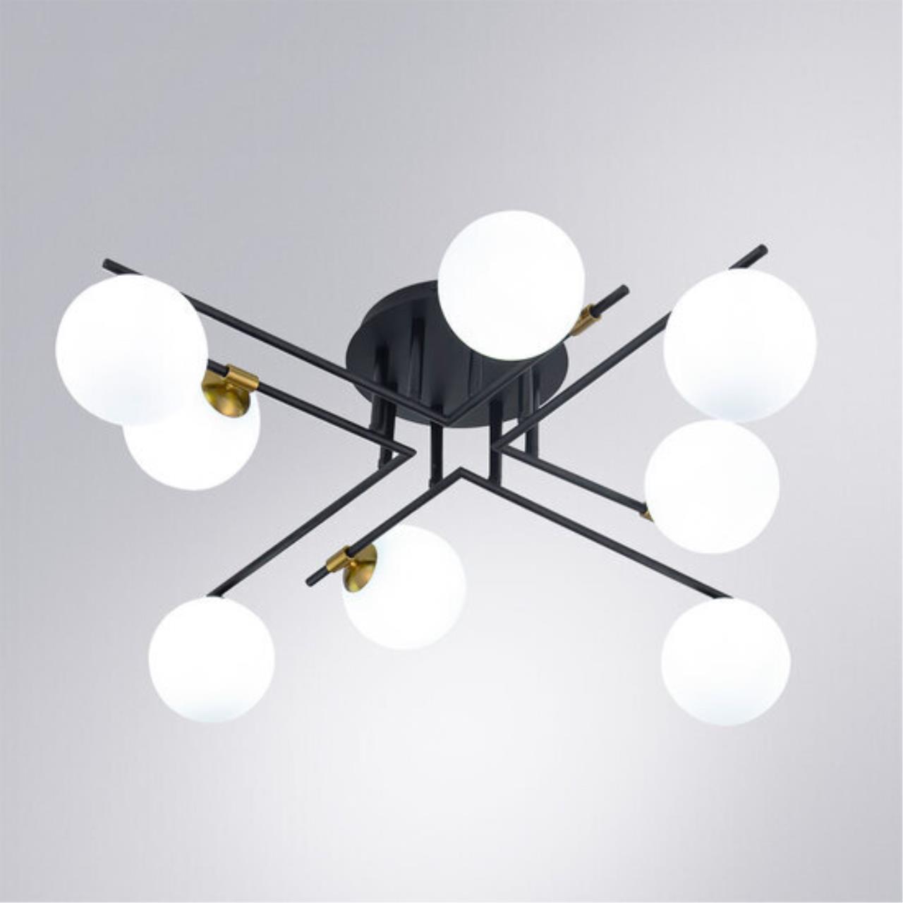 Дополнительная картинка Потолочная люстра Arte Lamp GEMINI A2243PL-8BK