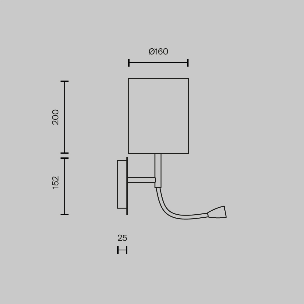 Картинка Бра Maytoni Bergamo MOD617WL-01CH