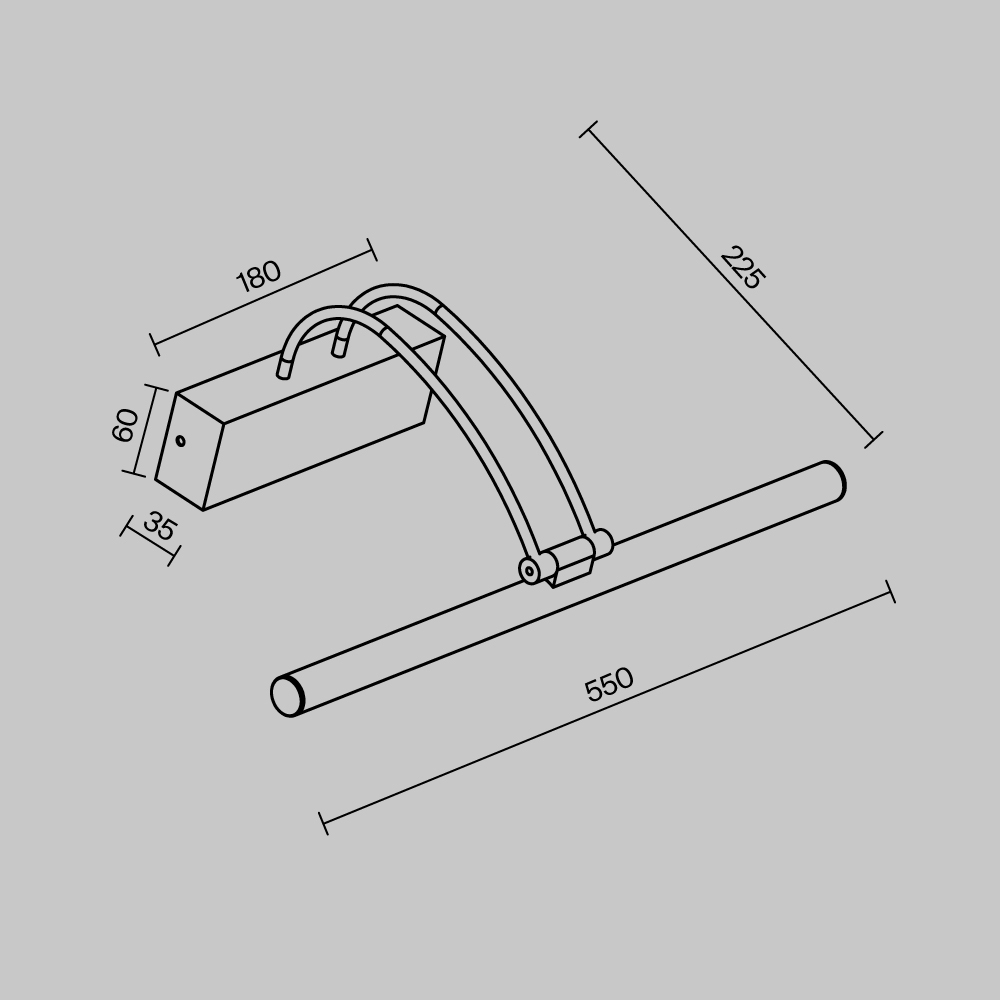 Дополнительная картинка Подсветка для картин Maytoni Finelli MIR004WL-L12B