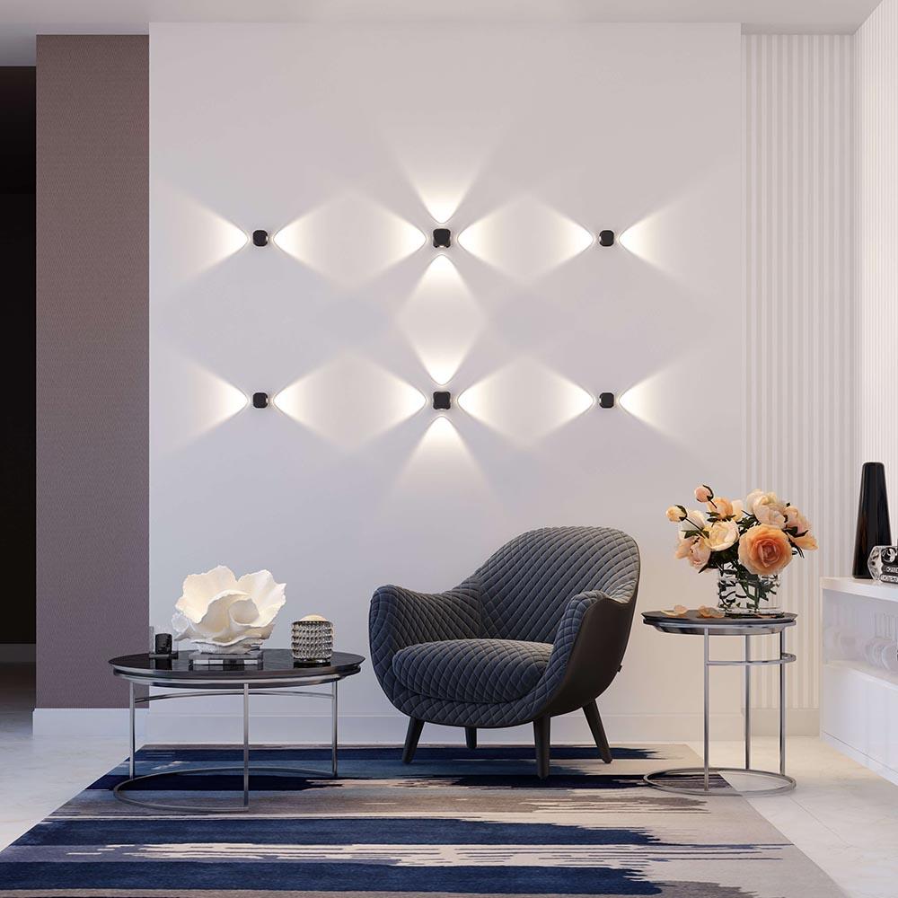 Картинка Уличный настенный светодиодный светильник Odeon Light Hightech Miko 4222/4WL