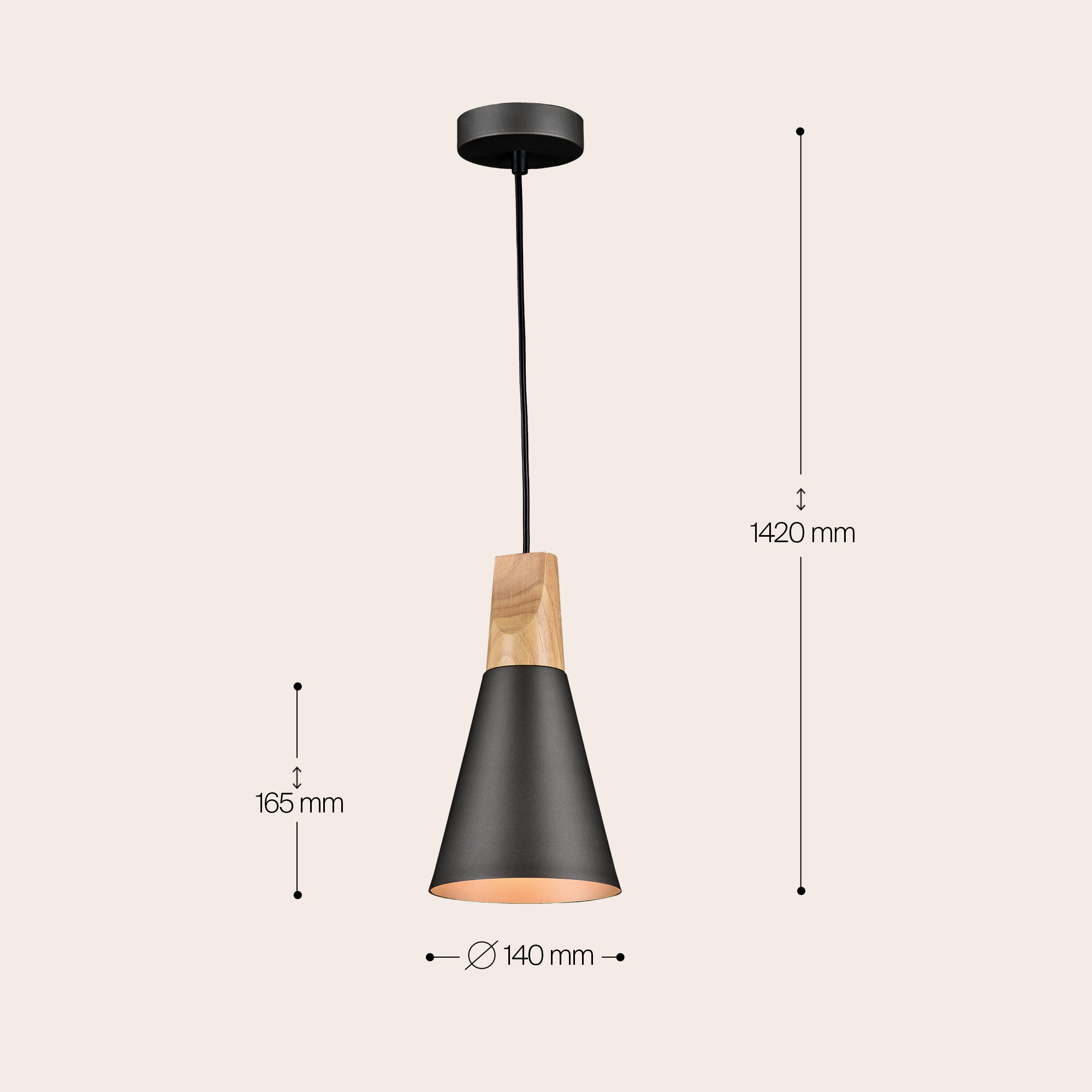 Дополнительная картинка Подвесной светильник Maytoni Bicones P359-PL-140-C