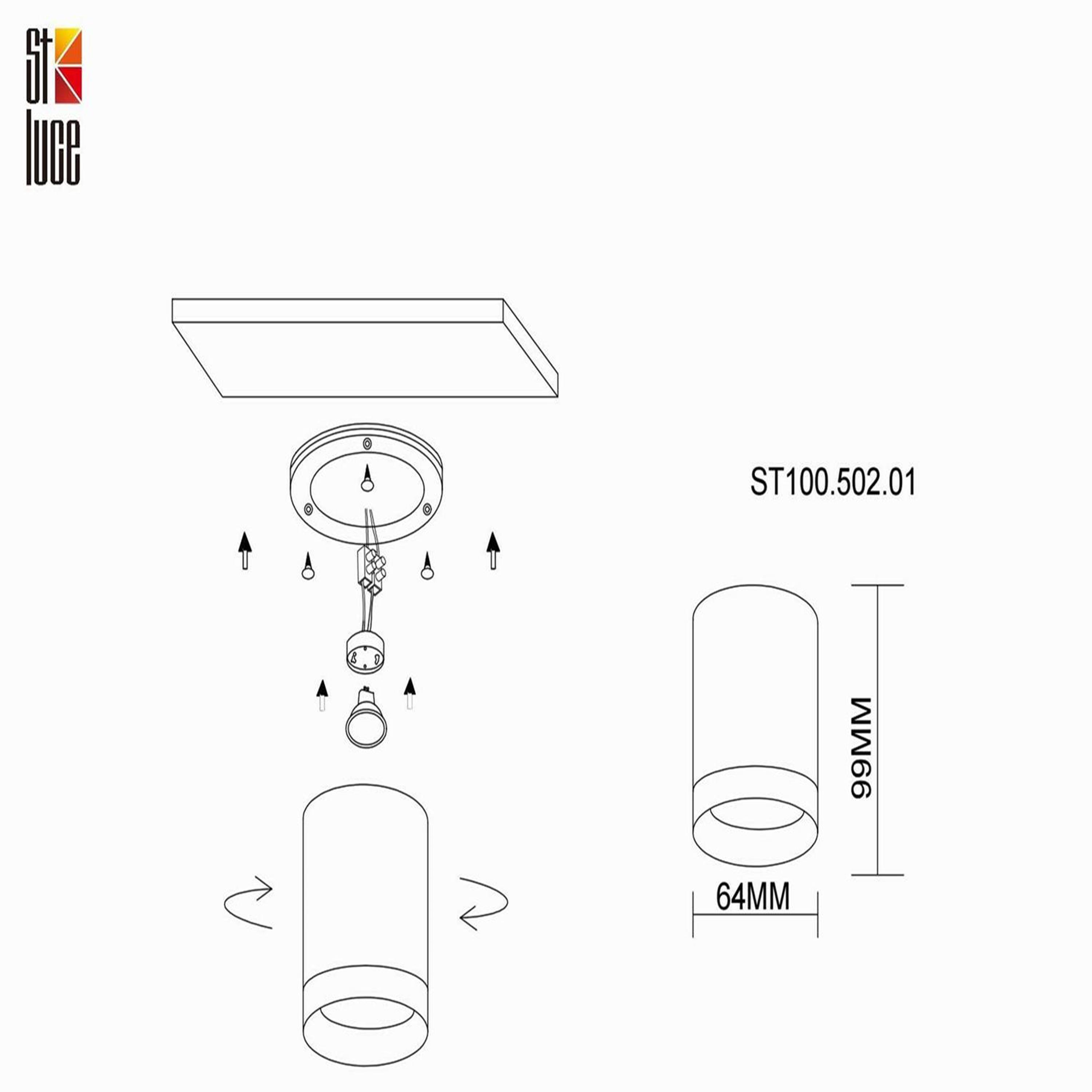 Картинка Потолочный светильник ST Luce ST100.502.01