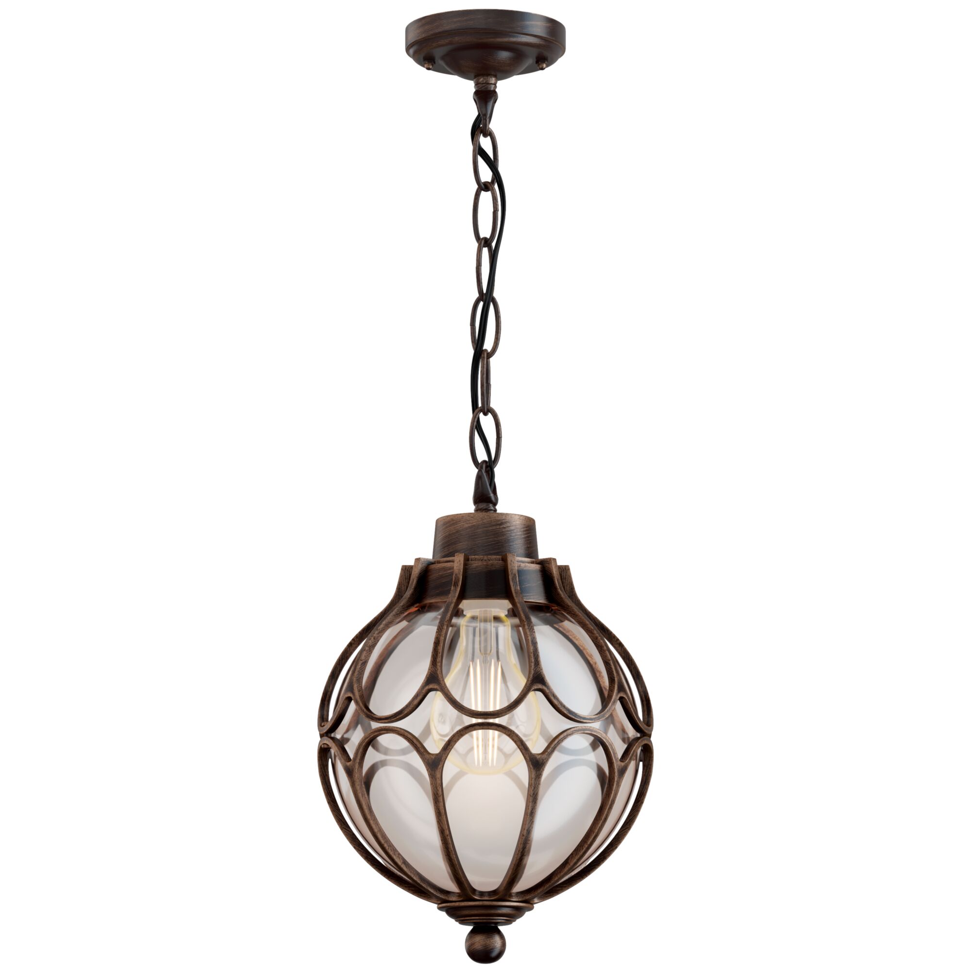 Дополнительная картинка Уличный подвесной светильник Maytoni Via O024PL-01G