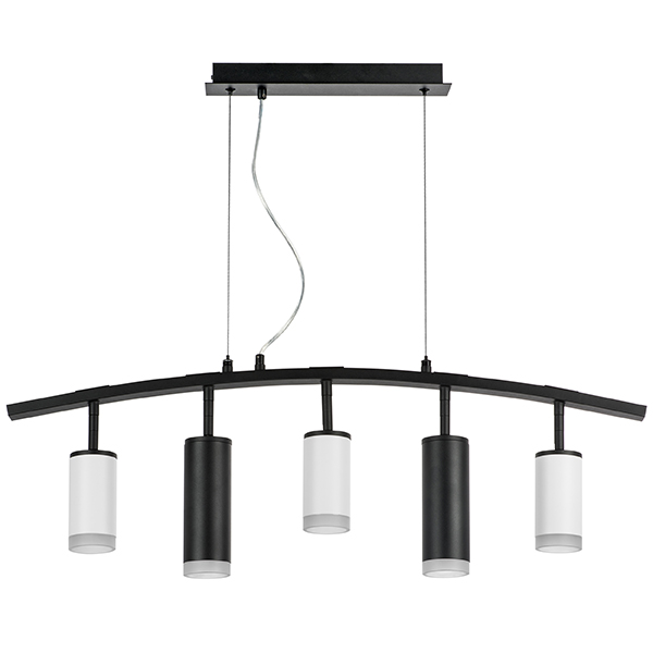 lr7353638720 люстра rullo 5х50w gu10 черный - белый  571735 - 214436-3 - 214487-2 - 202430-5, доставка по Казахстану 