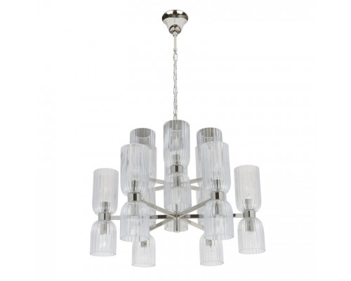 newport 3640 3646+6/c , люстра, nickel clear glass d60*h45/150 cm е14 24*40w, доставка по Казахстану 